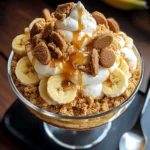 Biscoff-Bananenpudding mit Karamell
