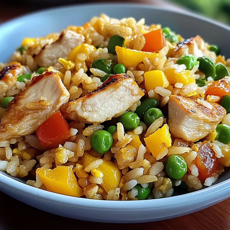 Bratreis mit Hähnchen