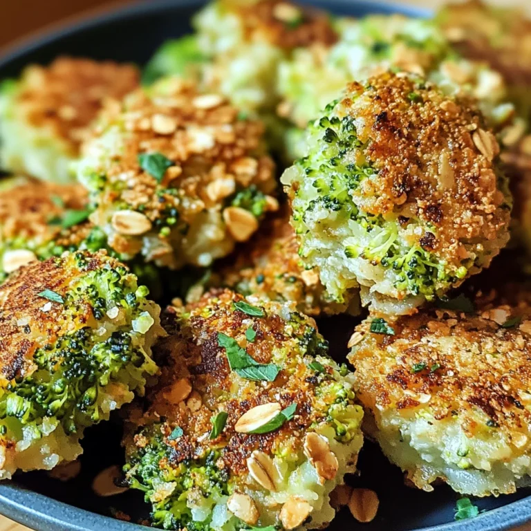 Gesunde Brokkoli Nuggets mit Haferflocken