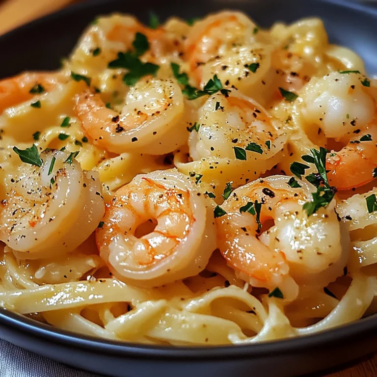 Knoblauch-Butter-Shrimp Pasta