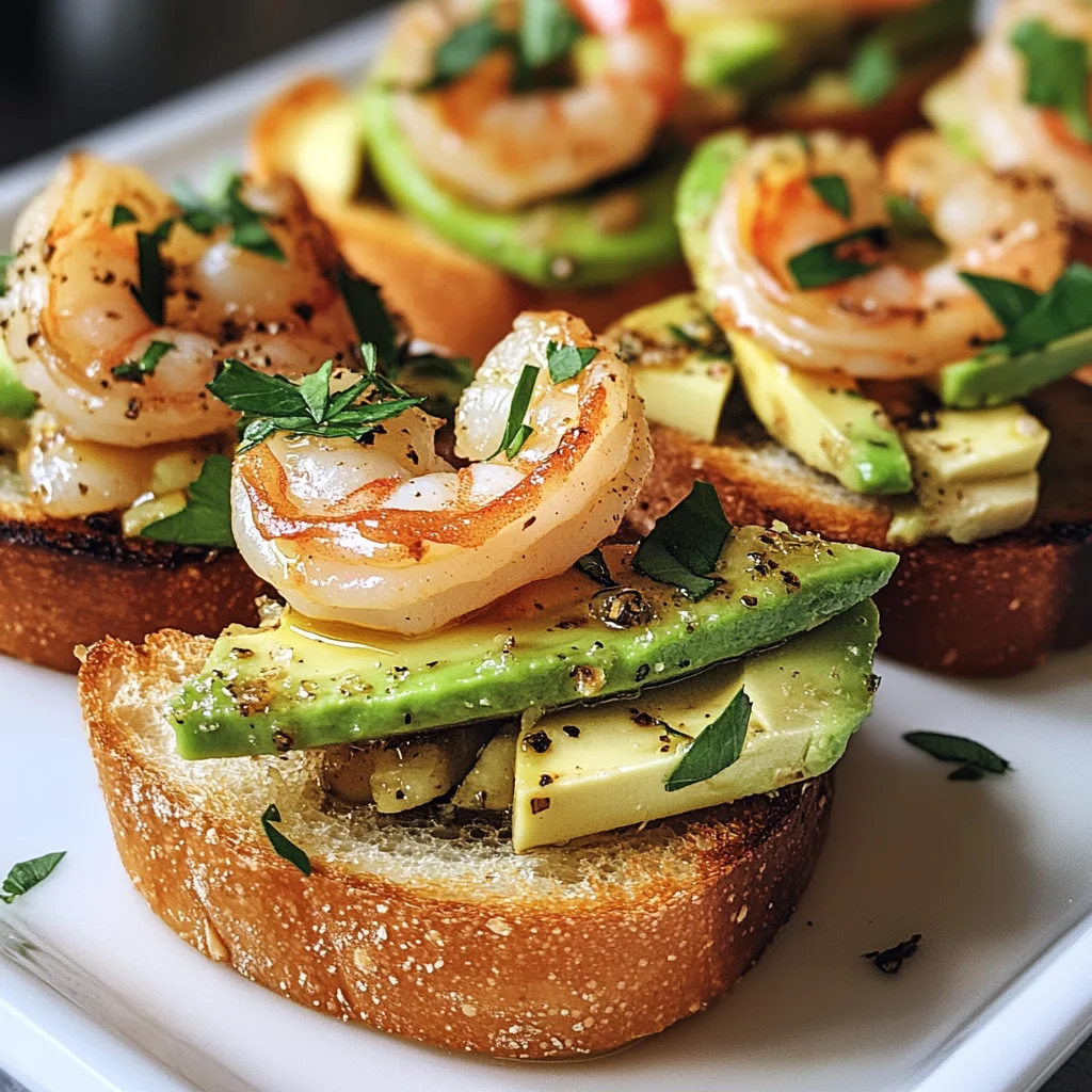 Knoblauch-Garnelen-Crostini