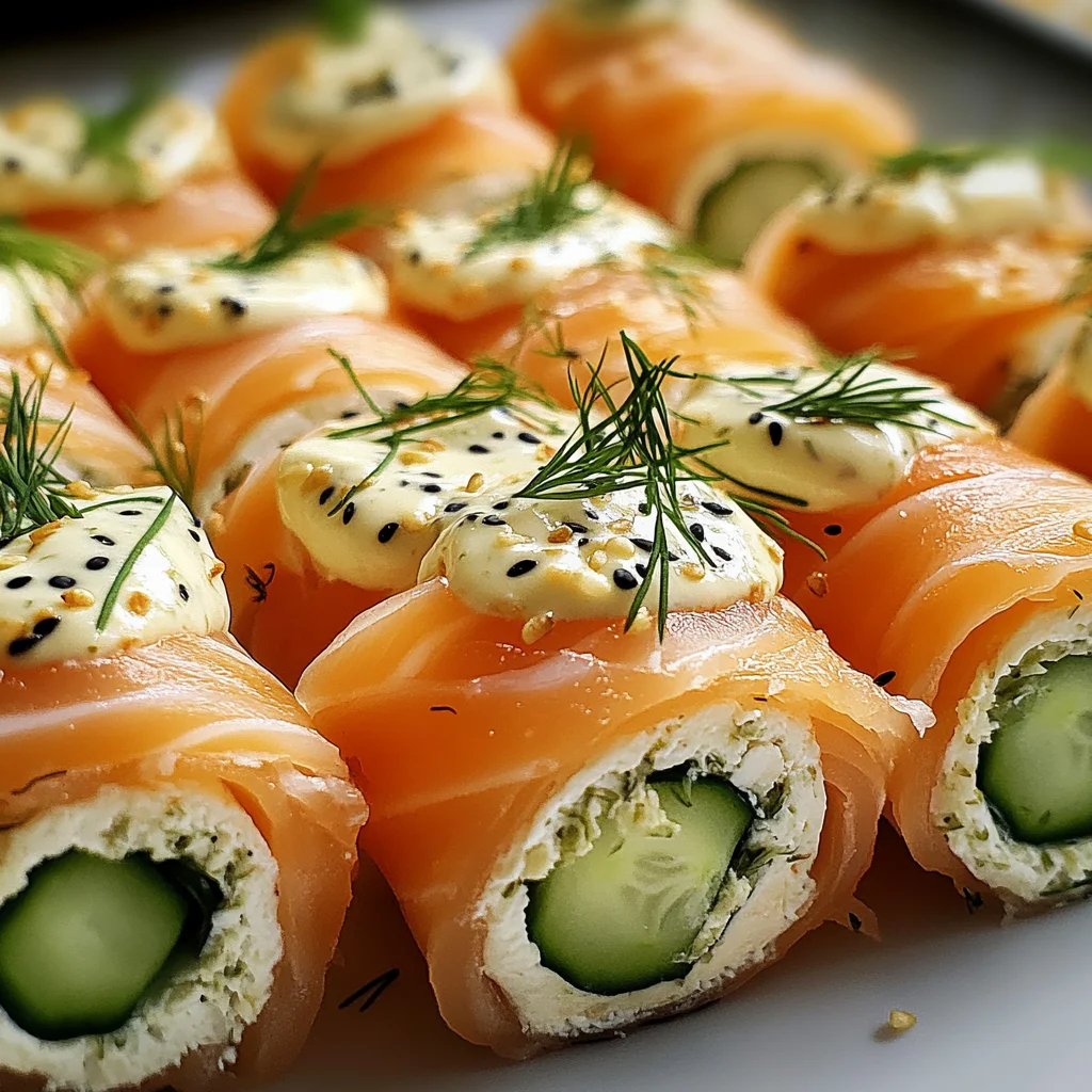 Lachs-Frischkäse-Röllchen