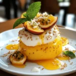 Maracuja-Dessert mit Buttermilch-Creme und Honig