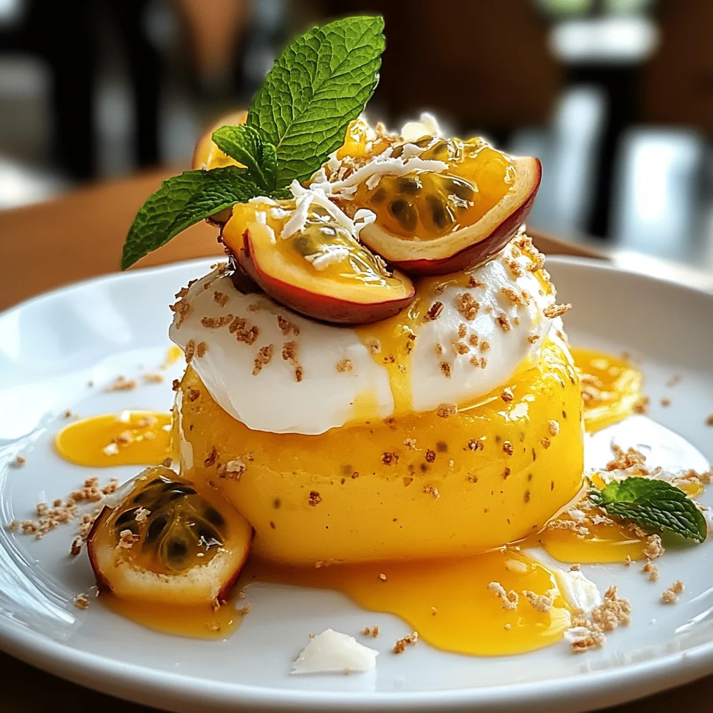 Maracuja-Dessert mit Buttermilch-Creme und Honig