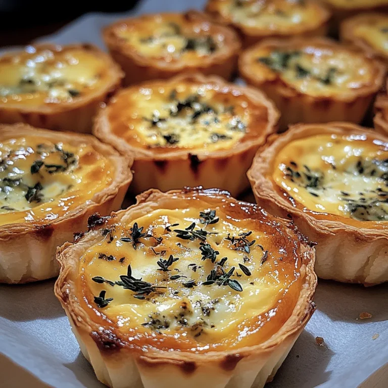 Mini-Quiches mit Kräutersahne