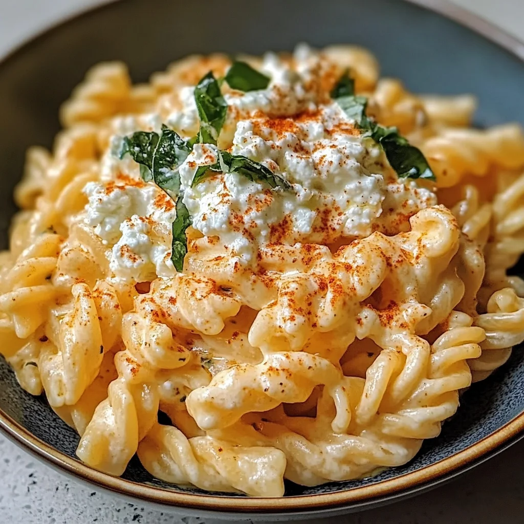 Protein Nudeln mit Hüttenkäse