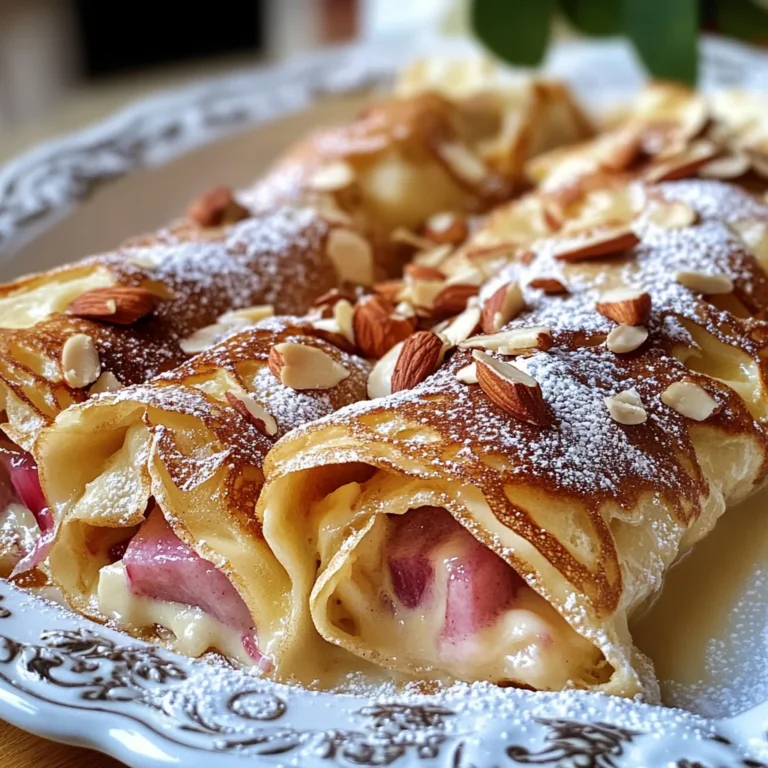 Rhabarber-Crêpes-Auflauf