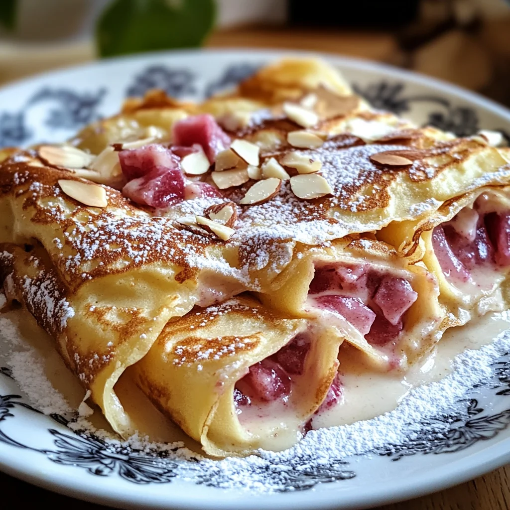Rhabarber-Crêpes-Auflauf