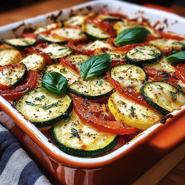 Tomaten Zucchini Auflauf mit Mozzarella