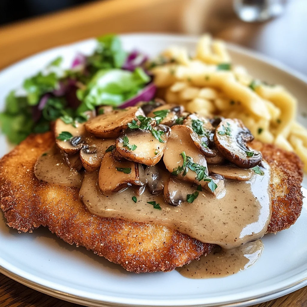 Traditionelles Deutsches Jägerschnitzel