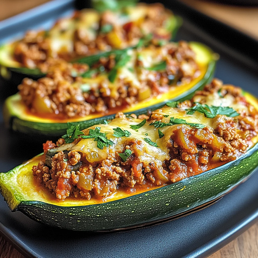 Zucchini gefüllt mit Hackfleisch Rezept