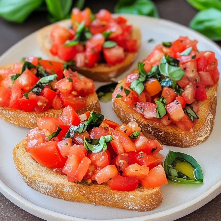 Bruschetta mit Tomaten - klassisch italienisch