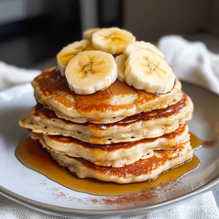 Fluffige Bananen Pancakes ohne Ei
