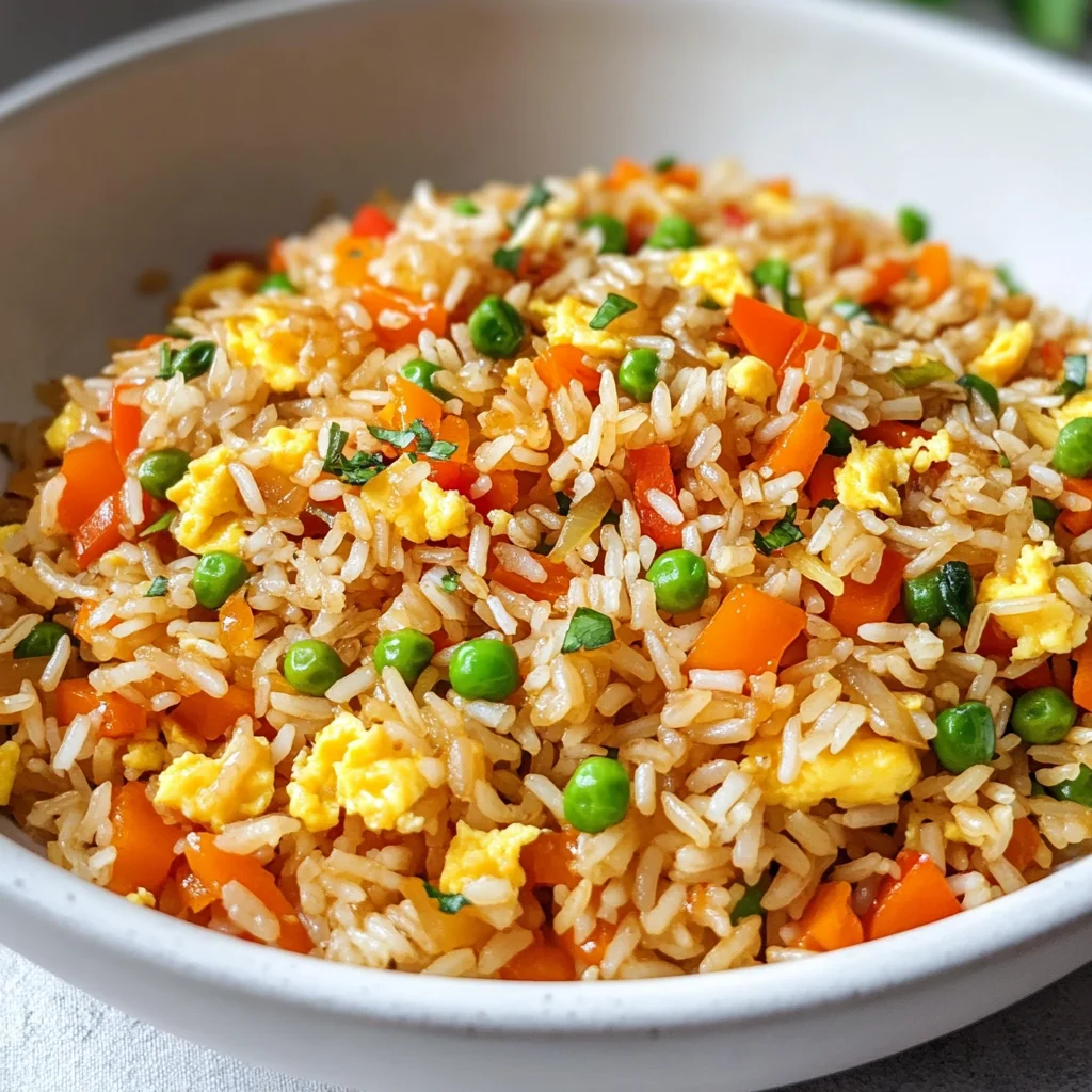 Gebratener Reis mit Ei und Gemüse (asiatisch & vegetarisch)