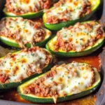 Gefüllte Zucchini mit Hack - so lecker!