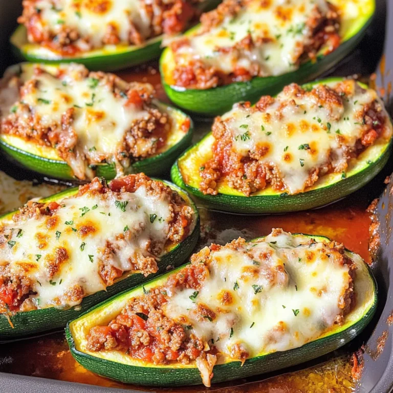 Gefüllte Zucchini mit Hack - so lecker!
