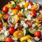 Gemüsepfanne mit Feta - einfach, schnell & lecker