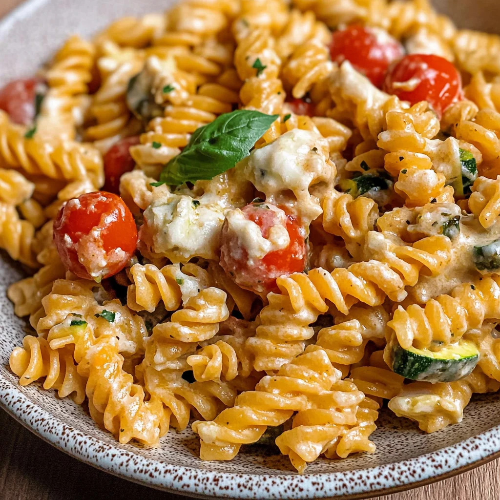 Gesunde Nudeln mit Gemüse-Soße