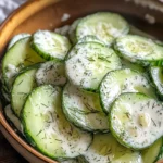 Gurkensalat mit Sahne & Dill - Omas einfaches Rezept