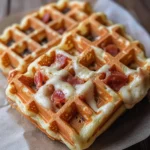 Herzhafte Waffeln mit Käse (Pizzawaffeln)