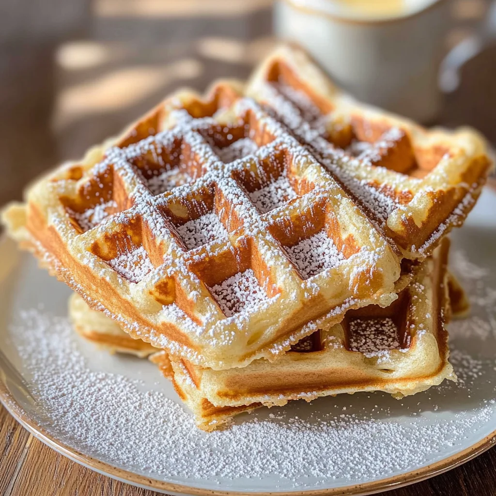Knusprige Belgische Waffeln mit Hefe