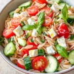 Kritharaki-Salat mit Feta - schnell & einfach