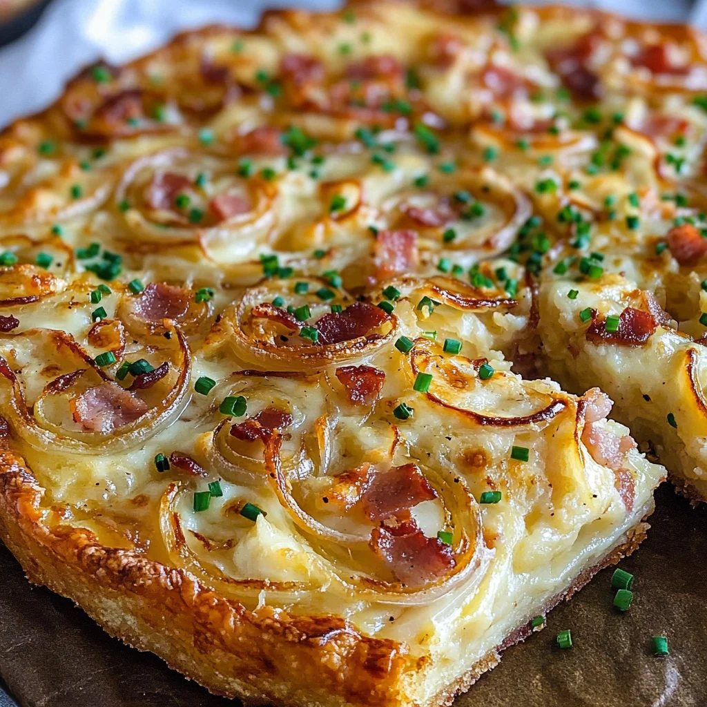 Omas Zwiebelkuchen vom Blech