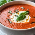 Tomatensuppe mit Reis & passierten Tomaten