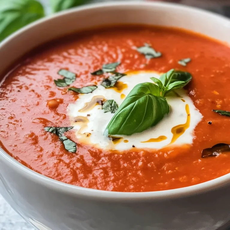 Tomatensuppe mit Reis & passierten Tomaten